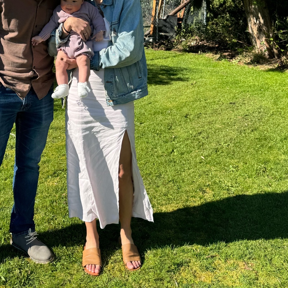 Linen blend dress